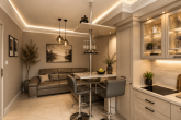 Renoviertes Wohnhaus aufteilbar in drei Apartments plus Café in ruhiger Lage von Zell-Merl - Gestaltungsvorschlag Küche EG