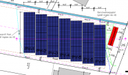 Voll erschlossenes Baugrundstück mit Genehmigung für eine PV-Anlage im Gewerbegebiet von Pünderich - Photovoltaikanlage Errichtungsplan