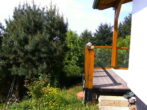 Freizeitgrundstück mit gemütlichem Bungalow mitten im Naturparadies in Zell (Mosel) - Hintereingang, Terrasse