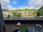 6 Ferienapartments mit gut ausgestattetem Restaurant und Moselblick in zentraler Lage von Zell/Mosel - Terrasse
