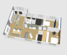 Großzügiges 1-2-Familienhaus mit Garage und Carport in Ortsrandlage von Minderlittgen, bei Wittlich - Gestaltungsvorschlag EG bei Aufteilung in 2 Wohnungen