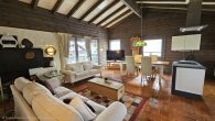 Schönes Blockhaus mit großem Garten, Garage und 2 Balkonen in ruhiger Hunsrücklage - Wohnzimmer OG
