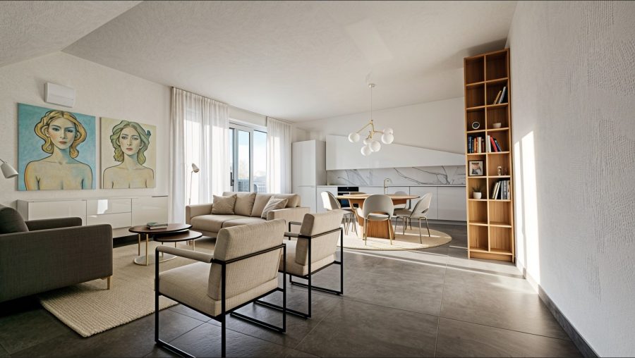 Hochwertige energieeffiziente ETW mit Fernblick in Trier-Mertesdorf – Erstbezug, 54318 Mertesdorf, Dachgeschosswohnung