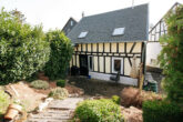 Gemütliches Fachwerkhaus mit Terrasse und idyllischem Garten - Rückansicht