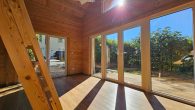 Kleine Perle in Mesenich an der Mosel - Modernes Tinyhouse mit Garten u Terrasse in idyllischer Lage - Blick auf die Terrasse