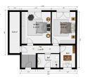 Perfektes Einfamilienhaus mit Garten und Garage - DG Gestaltungsvorschlag